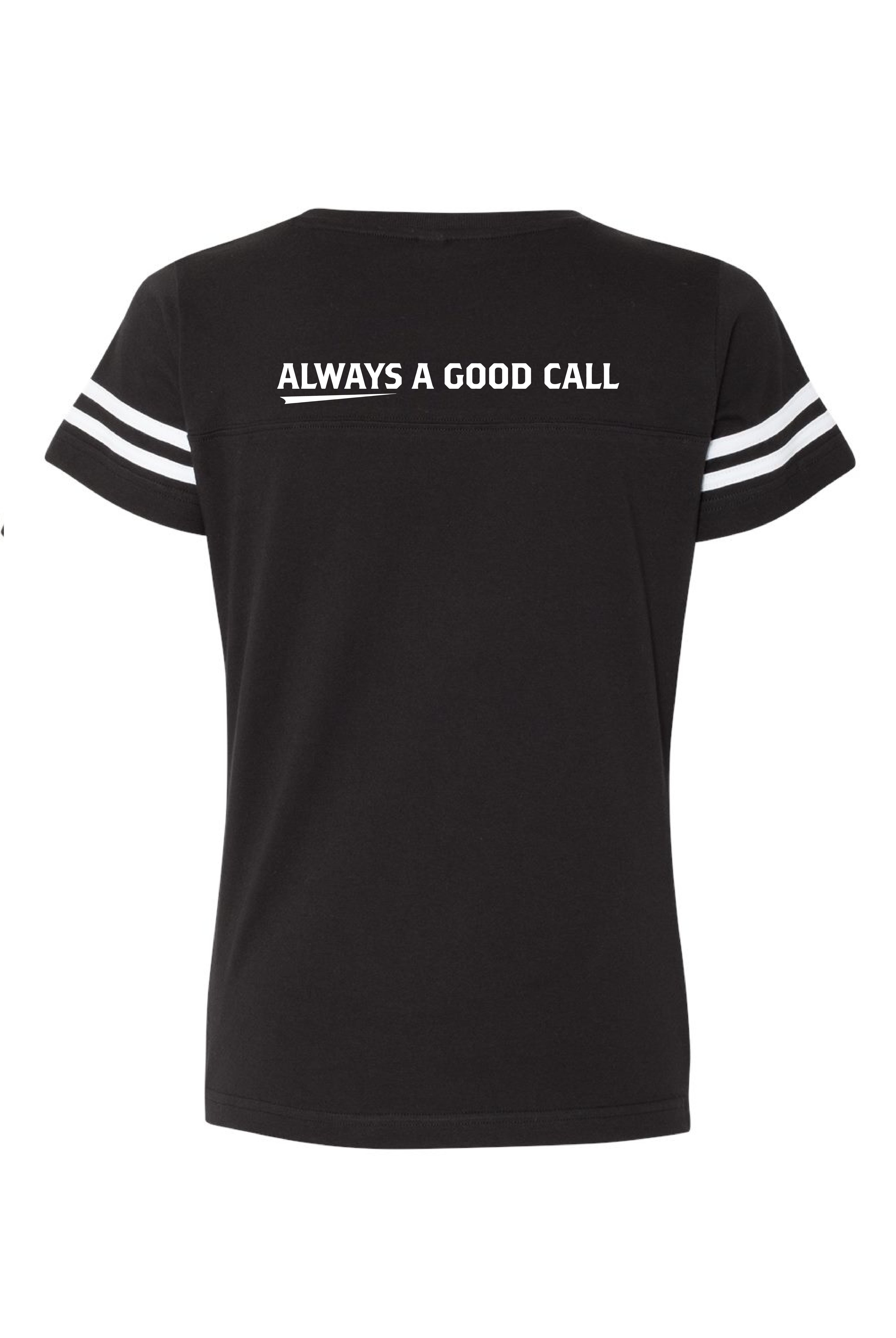 Staff Uniform - Jake n JOES Retro Circle Football Jersey 100% Cotton T-Shirt - Women's V-Neck