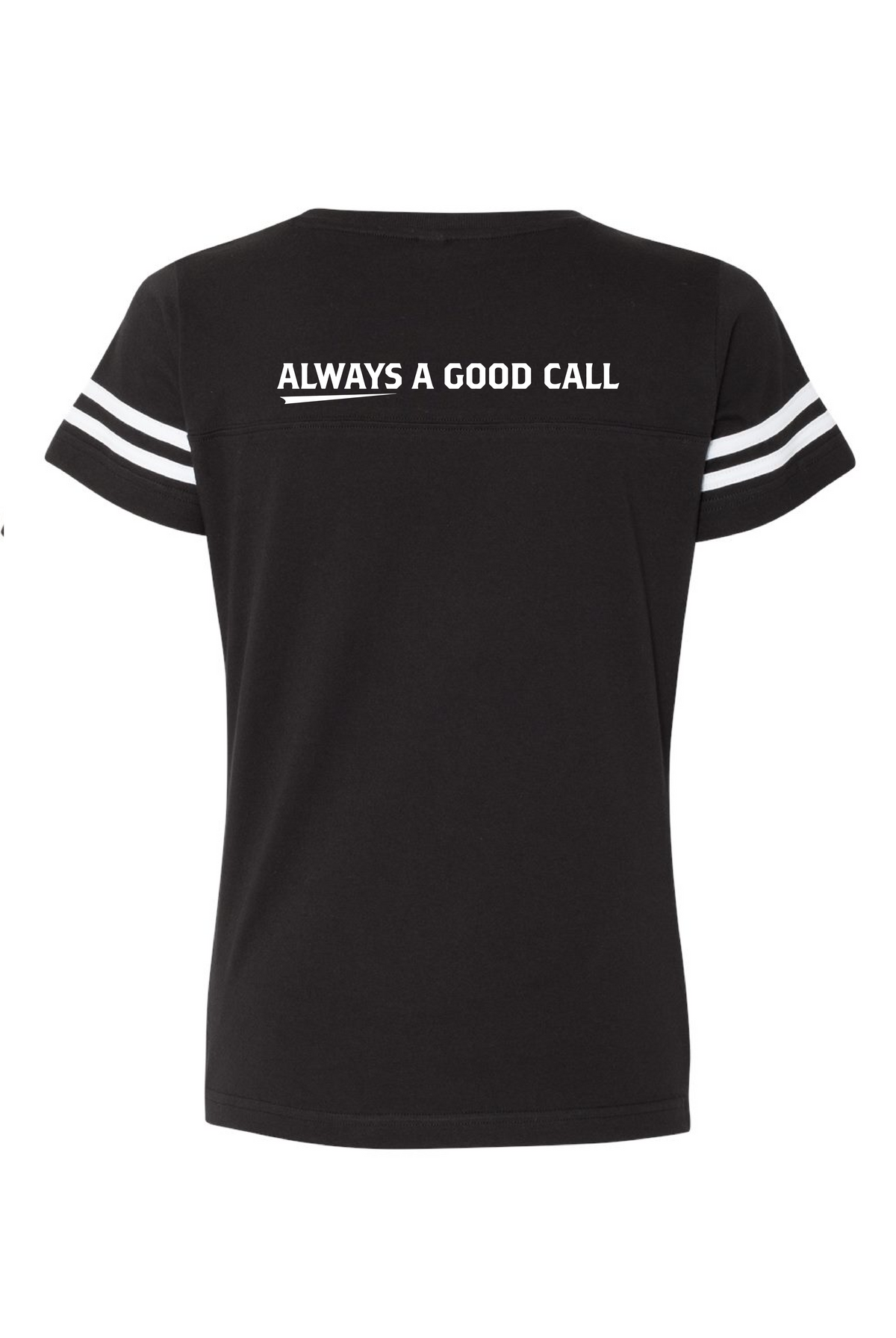 Staff Uniform - Jake n JOES Retro Circle Football Jersey 100% Cotton T-Shirt - Women's V-Neck