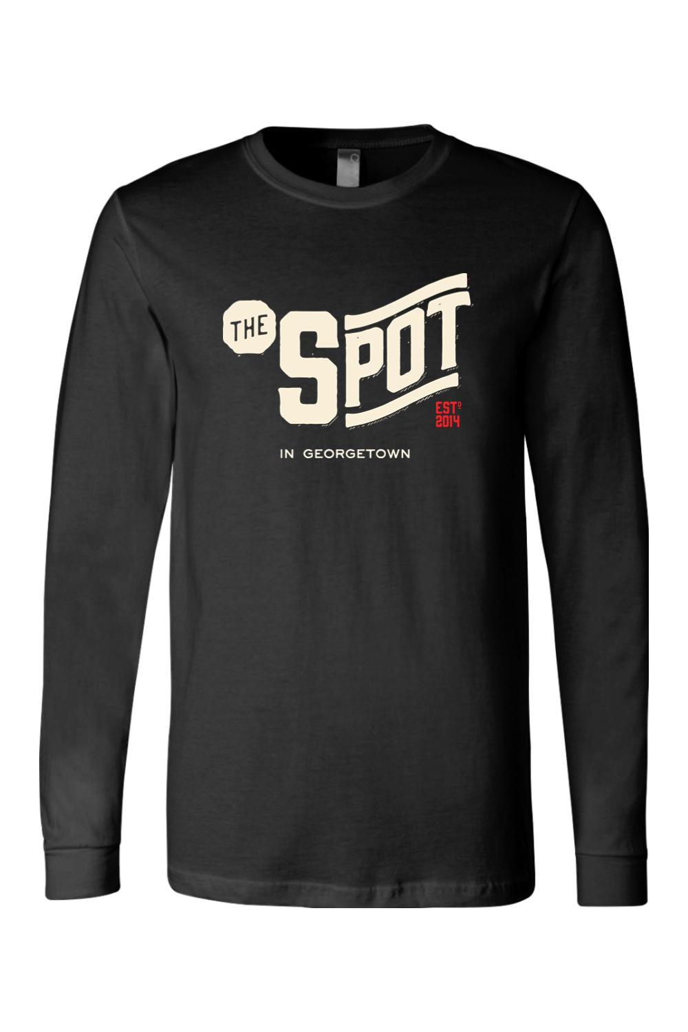 Staff Uniform - The Spot Georgetown Long Sleeve Cotton T-Shirt - Mens
