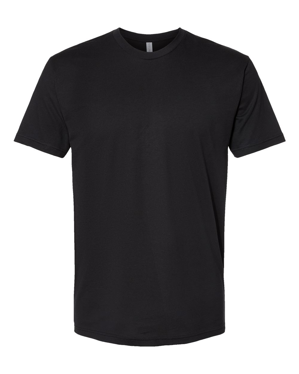 Black modern classic fit t-shirt made from 100% ring-spun cotton with a narrow rib collar and taped neck.