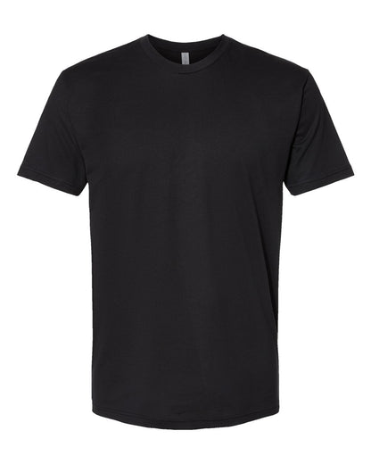 Black modern classic fit t-shirt made from 100% ring-spun cotton with a narrow rib collar and taped neck.