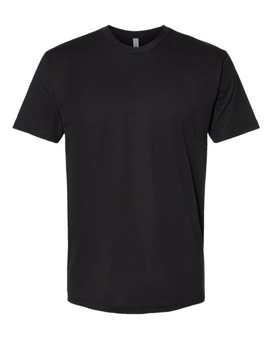 Black modern classic fit t-shirt made from 100% ring-spun cotton with a narrow rib collar and taped neck.
