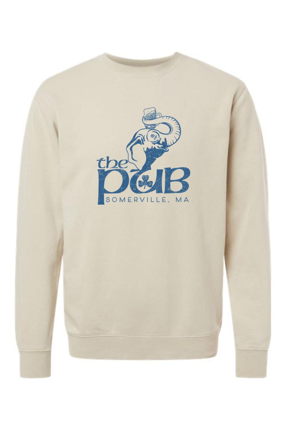 The Pub Elephant Pigment-Dyed Crewneck Sweatshirt - Mens