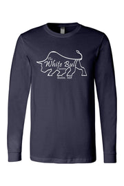 The White Bull Hallow Logo Mens Jersey Long Sleeve T-Shirt