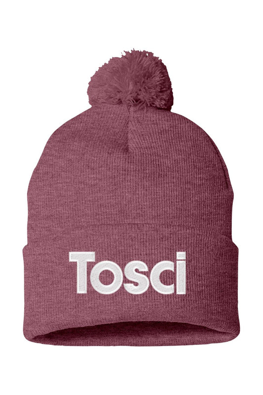 Toscinini's "Tosci" Pom-Pom 12" Knit Beanie