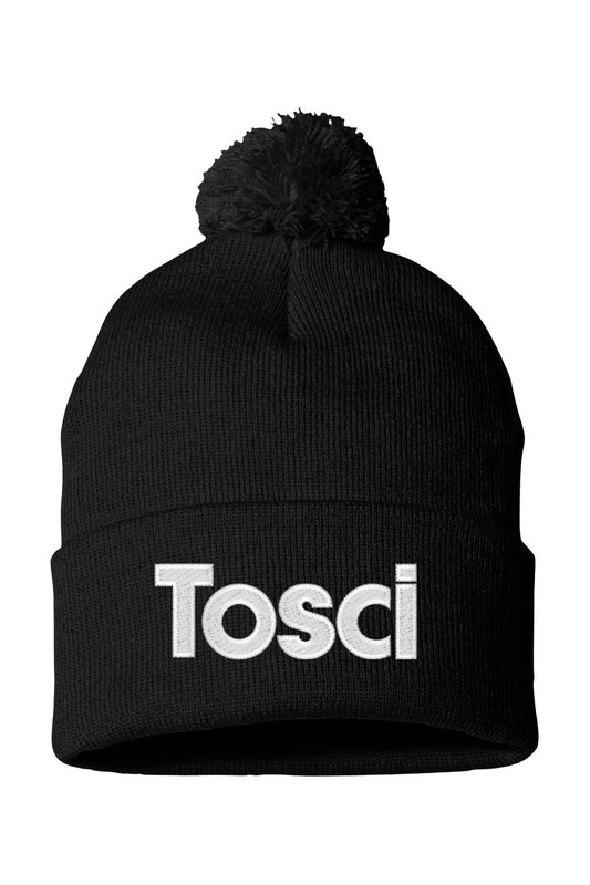 Toscinini's "Tosci" Pom-Pom 12" Knit Beanie