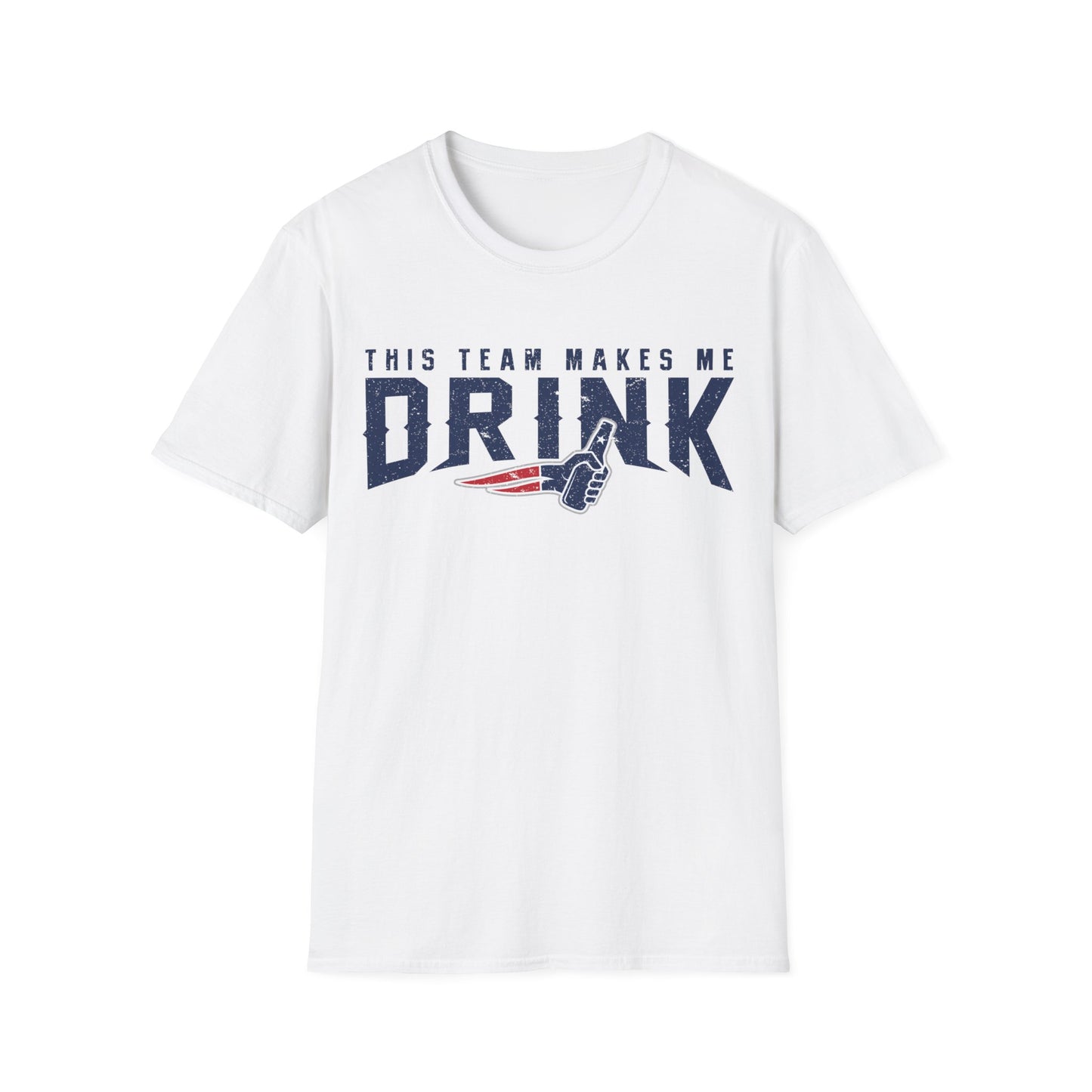 New England This Team Makes Me Drink T-shirt