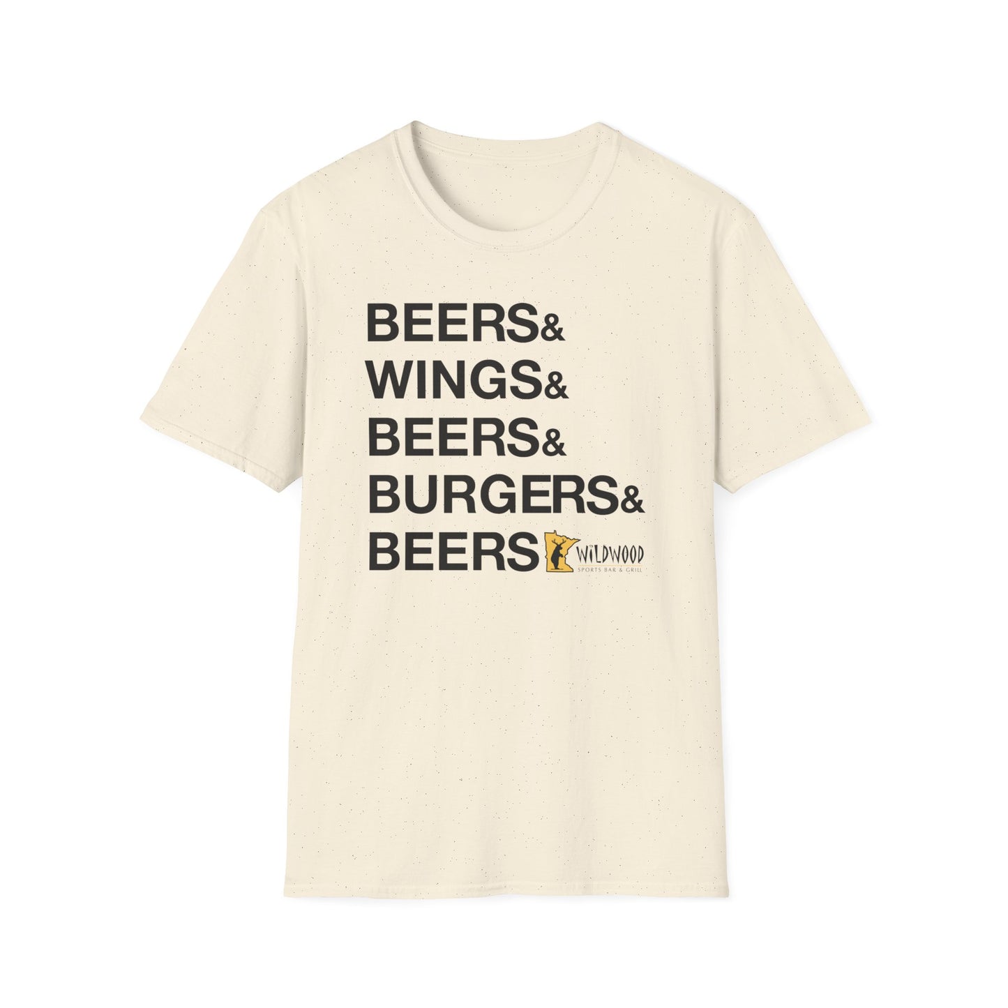 Wildwood Beers & Wings & Beers & Burgers & Beers T-shirt