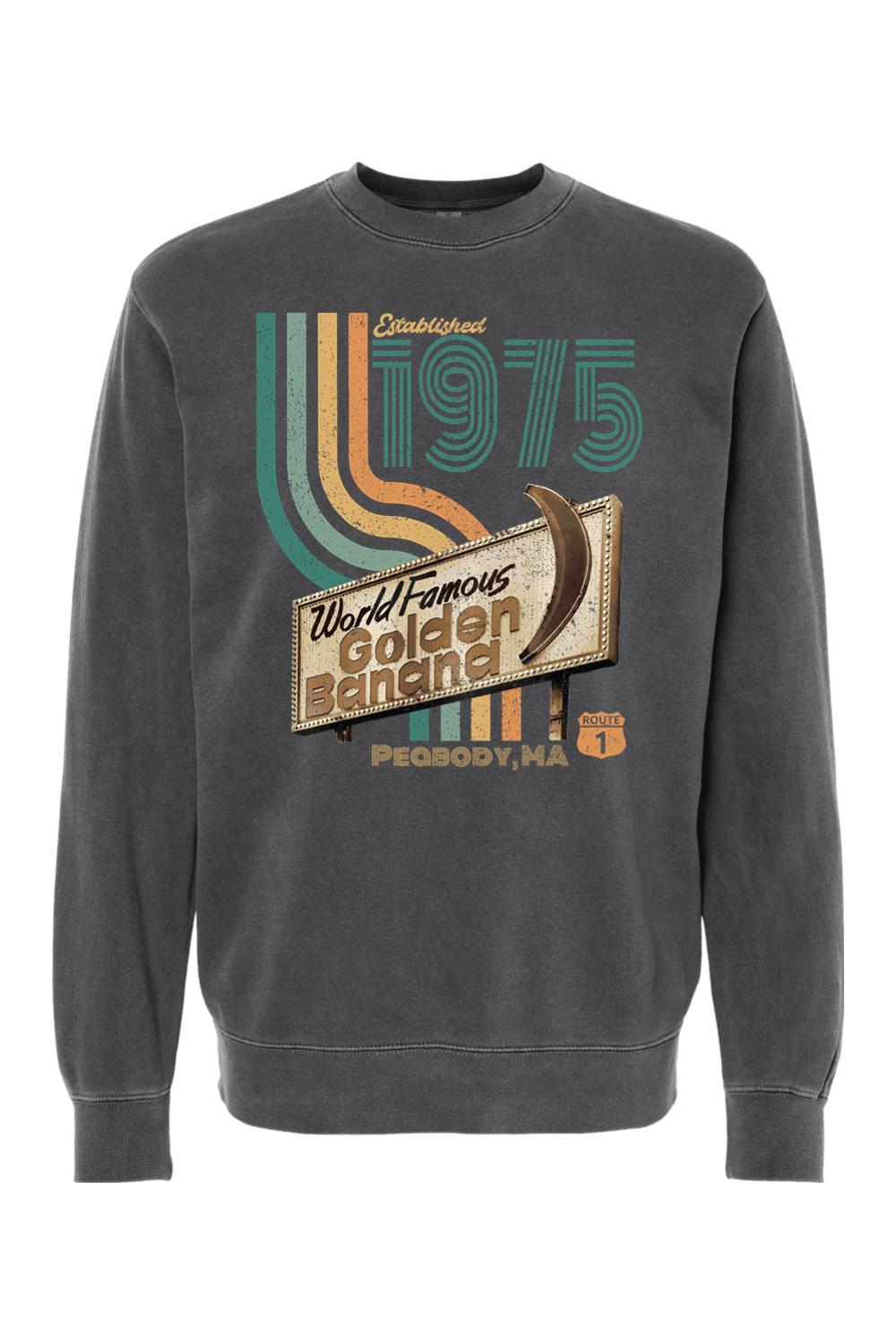 Vintage Golden Banana Pigment-Dyed Crewneck Sweatshirt