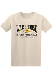 Warehouse Kitchen + Sports Bar Boston Black & Gold Cotton T-Shirt - Mens