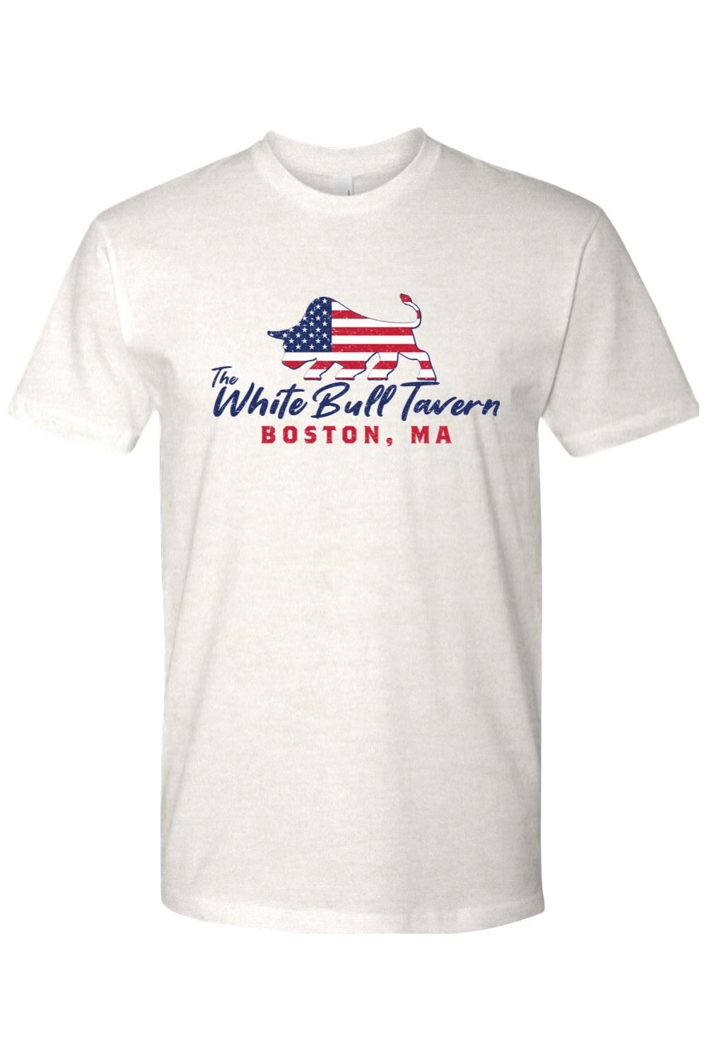 White Bull Tavern USA Cotton T-Shirt - Men's