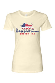 White Bull Tavern USA Cotton T-Shirt - Women's