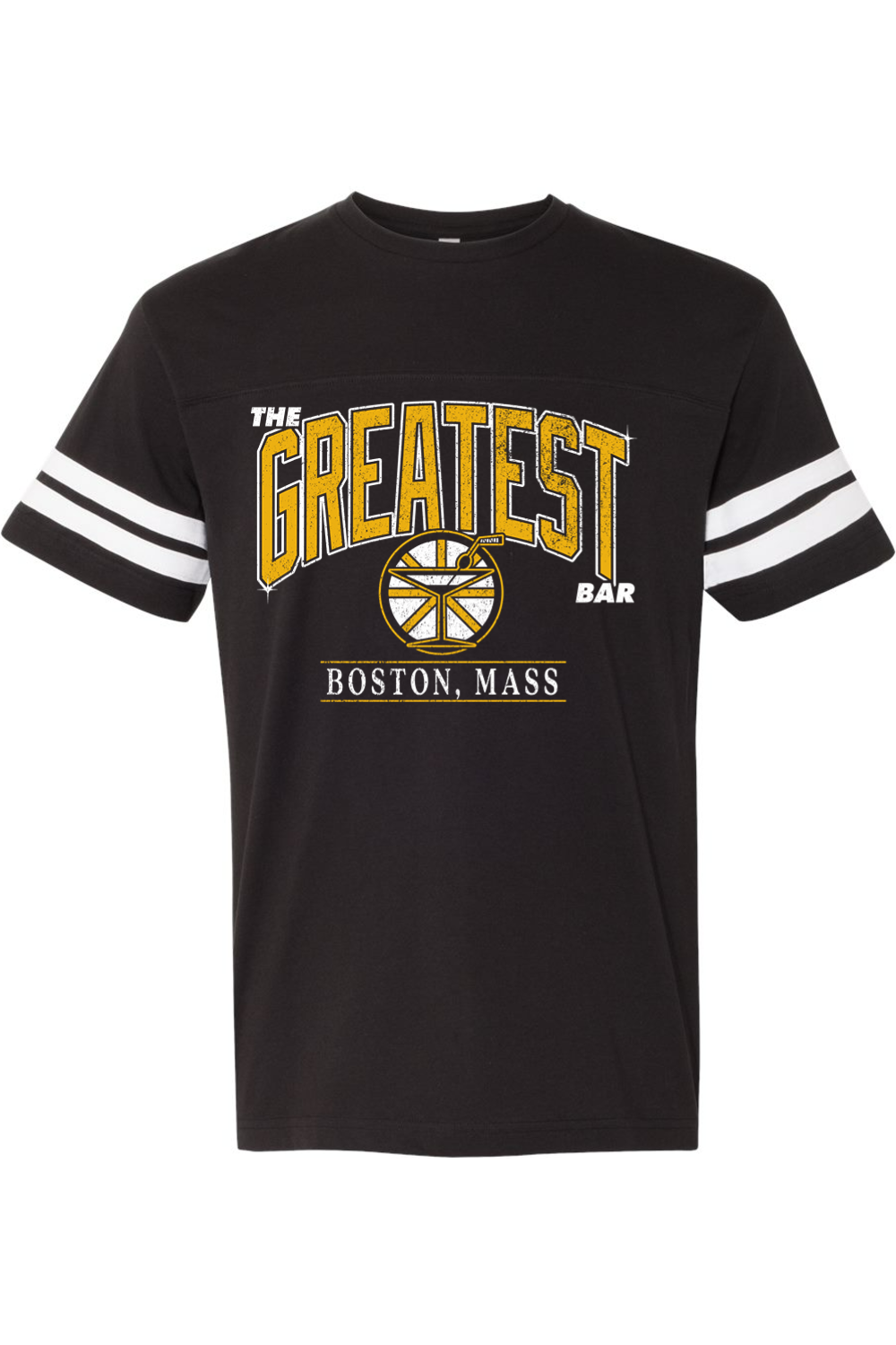 Black & Gold Throwback The Greatest Bar Unisex T-Shirt