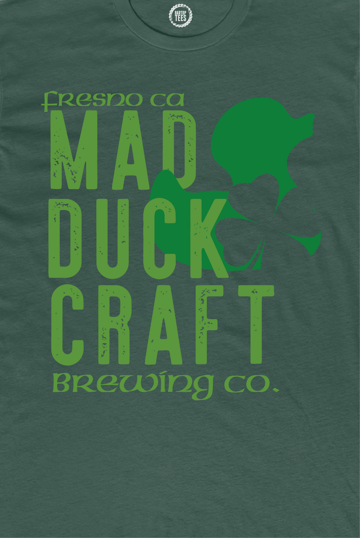 Mad Duck St. Patty's Lucky Duck Premium Fit Cotton T-Shirt - Unisex