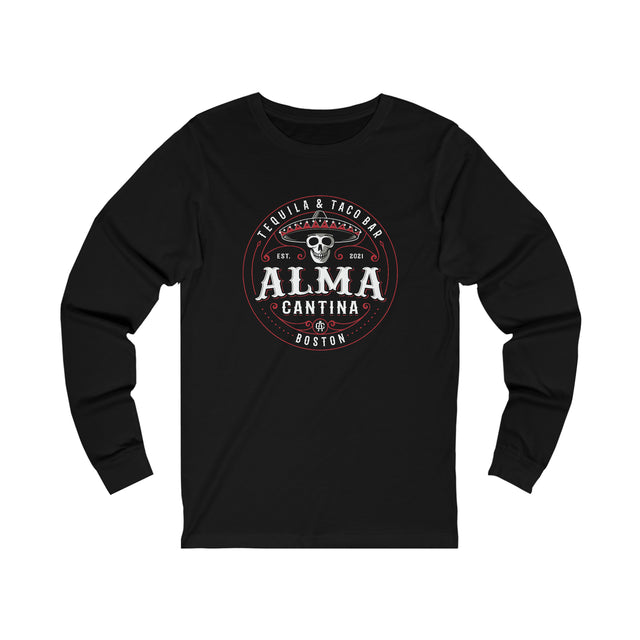 Alma Cantina Long Sleeve Graphic T-Shirt - Front Logo