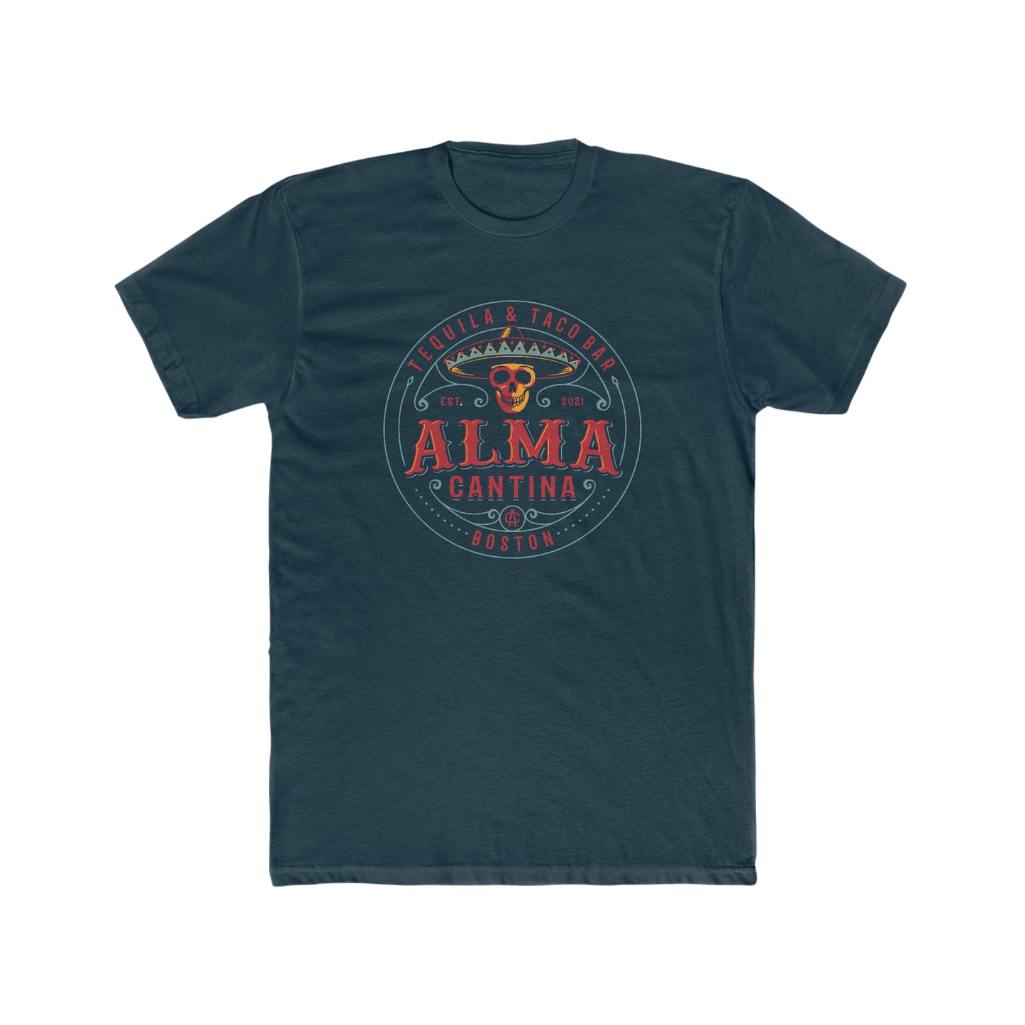 Alma Cantina Unisex Graphic T-Shirt - Classic Logo Front