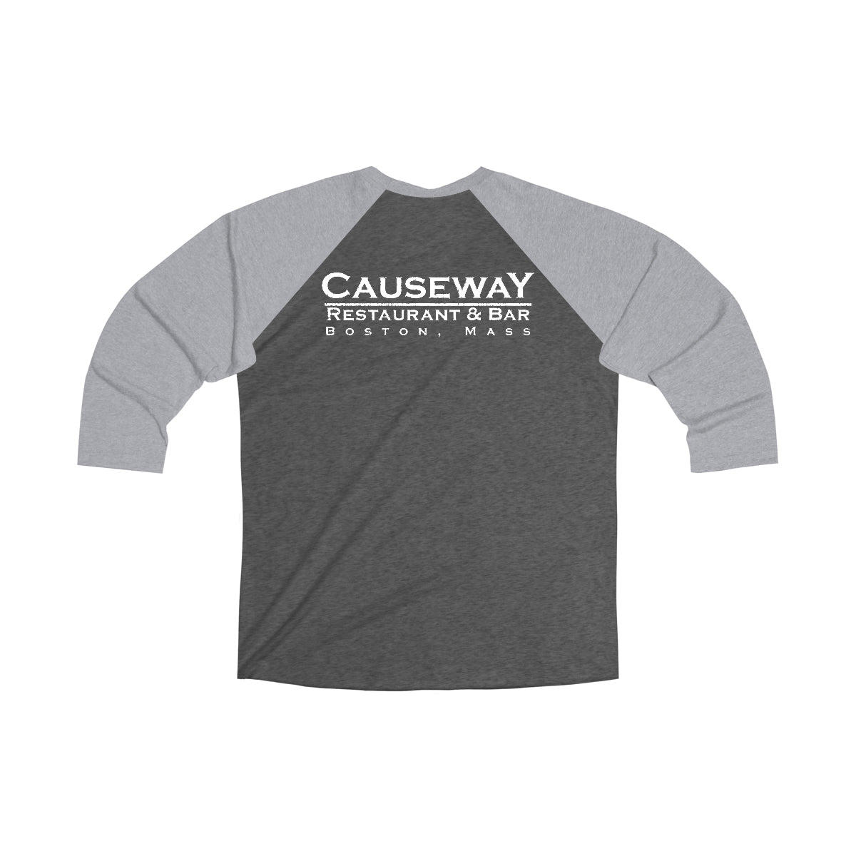 Causeway Unisex Tri-Blend Quarter Sleeve Baseball Tee