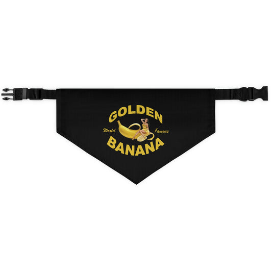 Golden Banana Pet Bandana Collar