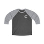 Causeway Unisex Tri-Blend Quarter Sleeve Baseball Tee