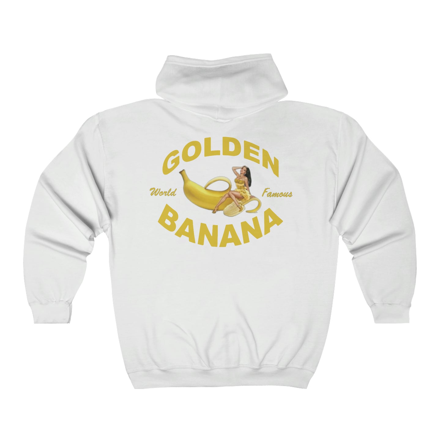 Golden Banana Unisex Full Zip Hooded Sweatshirt
