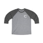Causeway Unisex Tri-Blend Quarter Sleeve Baseball Tee
