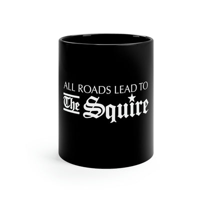 The Squire Black Mug