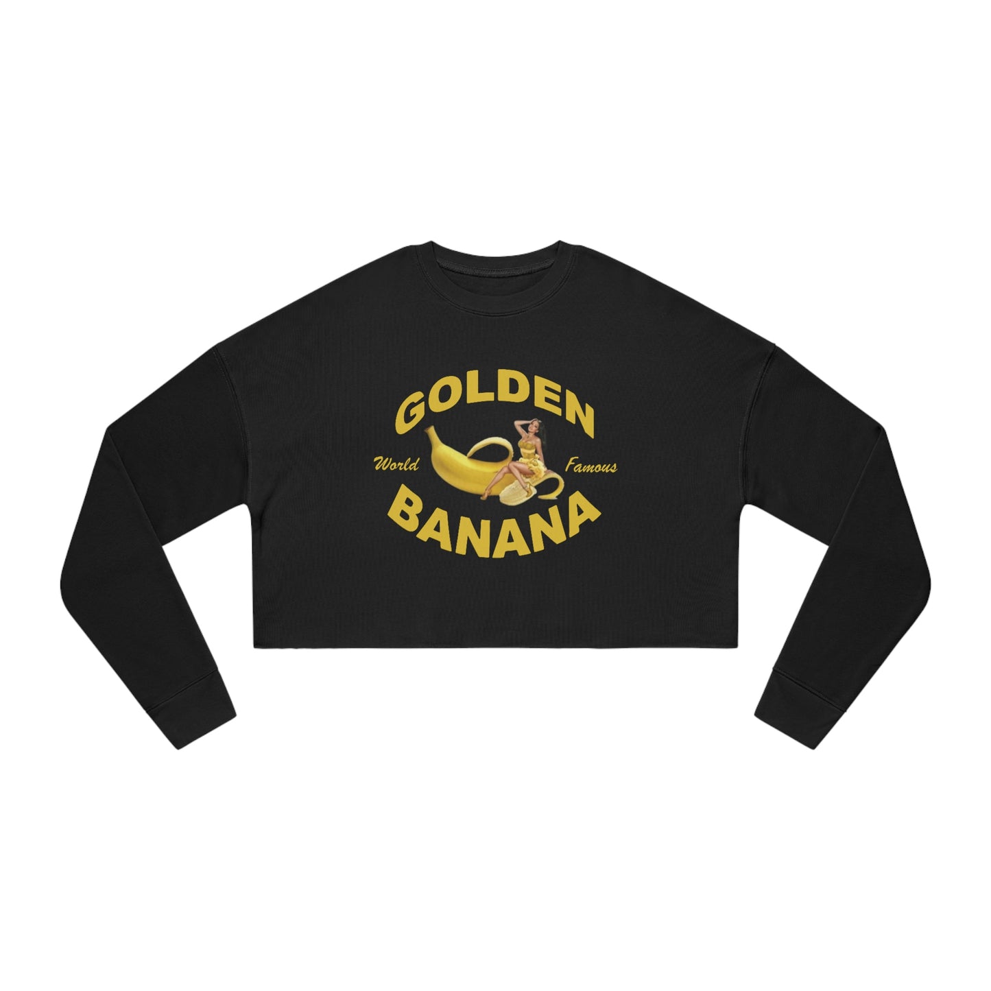 Golden Banana Women's Cropped Sweatshirt
